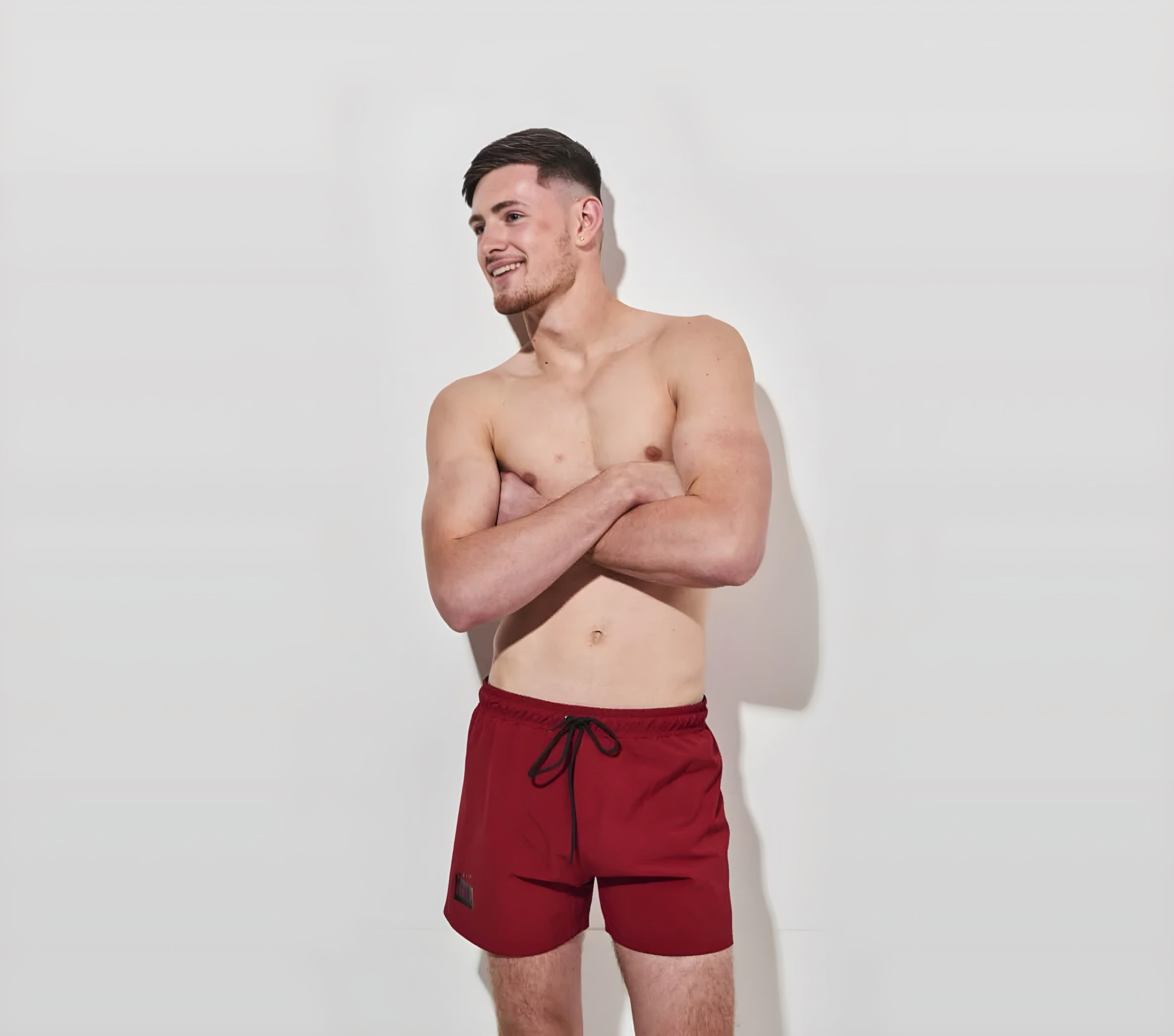 RED/BLACK BOARD-SHORTS