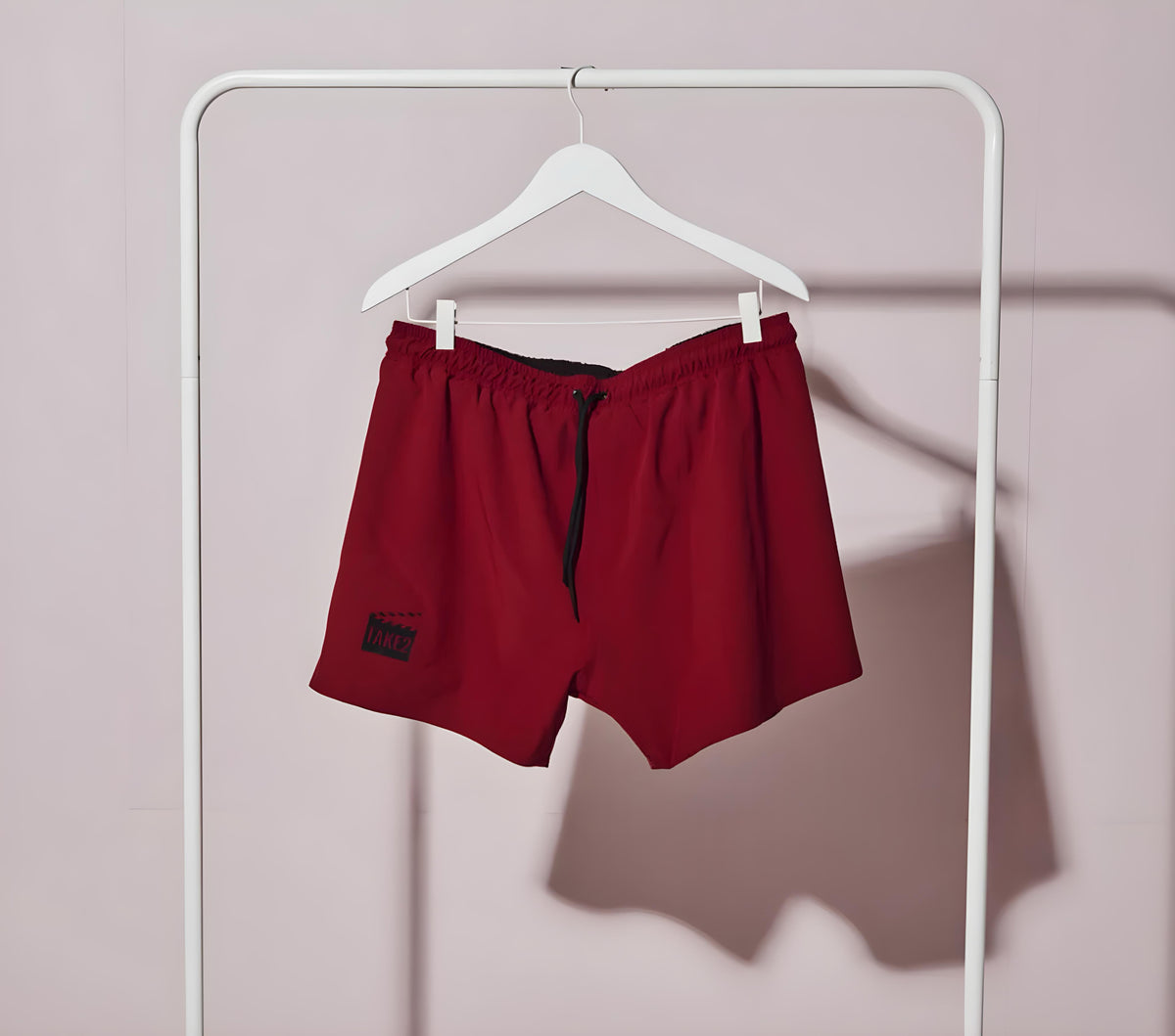 RED/BLACK BOARD-SHORTS