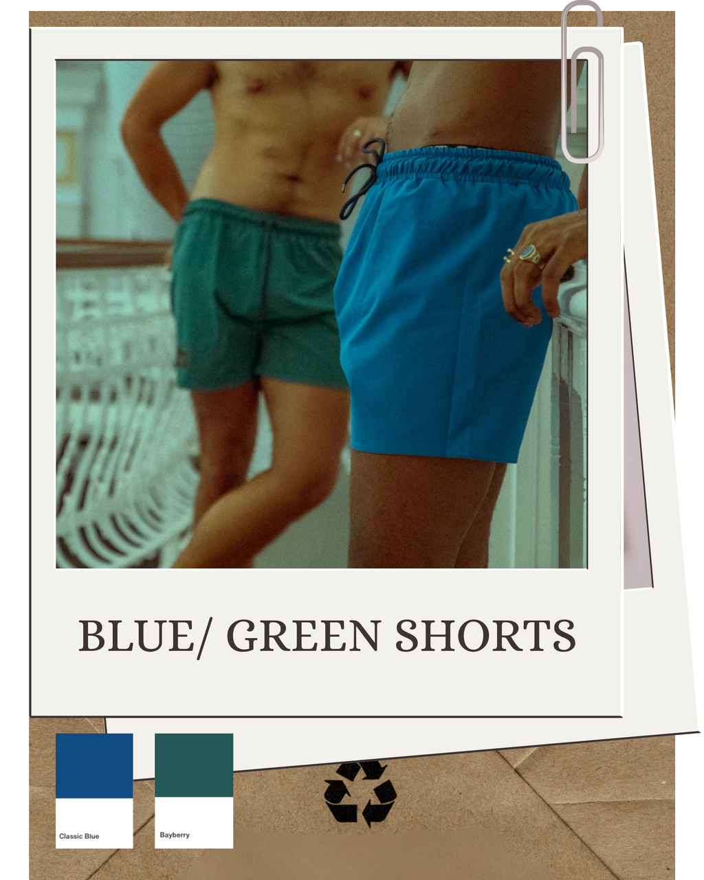BLUE/GREEN BOARDSHORTS